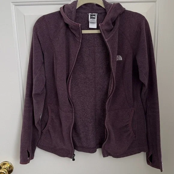The North Face Women's TKA 100 Grape Fleece Full Zip Hoodie - Size Medium - Picture 10 of 12